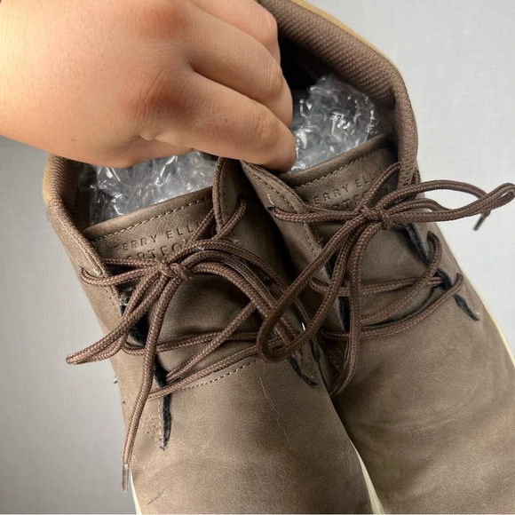 PERRY ELLIS | Casual Dressy Shoes‎ Men’s 11.5 Oxford Grey Tan - Picture 3 of 6